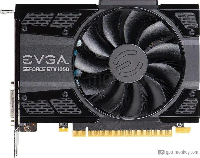 EVGA GeForce GTX 1050 SC GAMING (Single Fan) 2GB